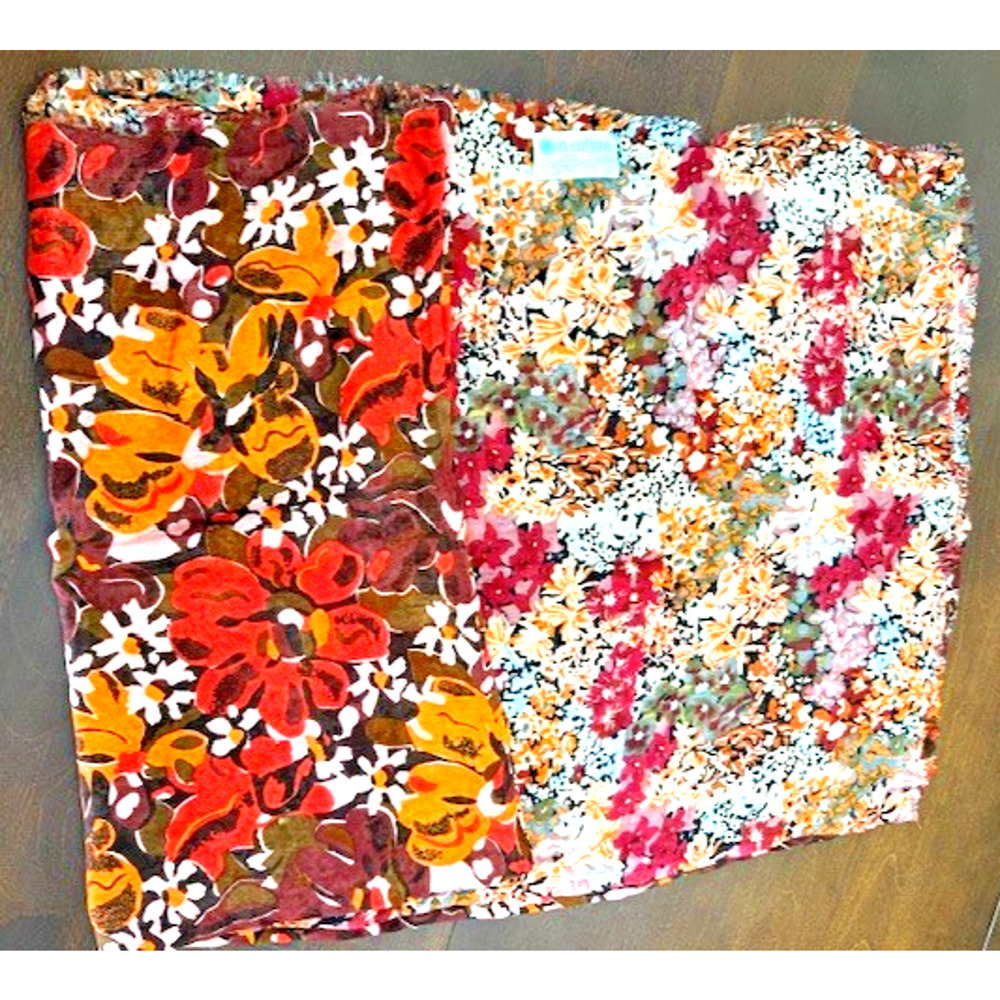 Aventura Clothing Floral Rectangle Scarf 42" x 72" + fringe NEW $48